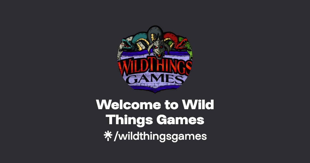 Welcome to Wild Things Games